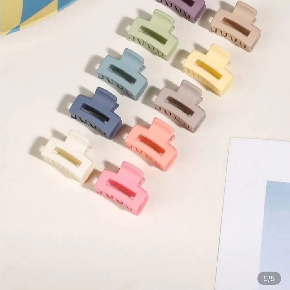 Colorful Mini Kids Hair Clips Set (10 pieces)